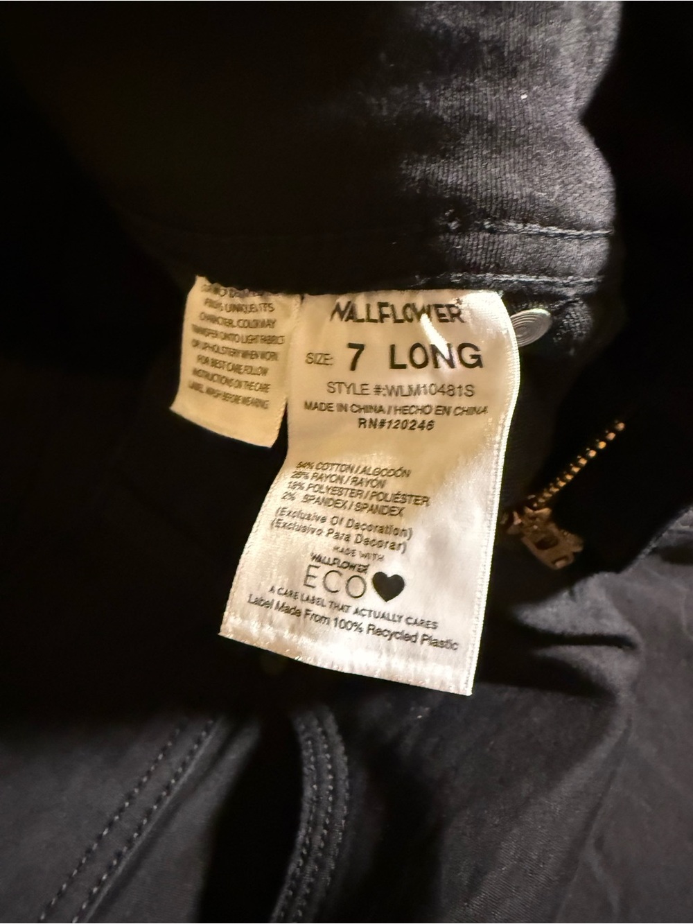 Wallflower Black High-Rise Skinny Jeans - Picture 6 of 7